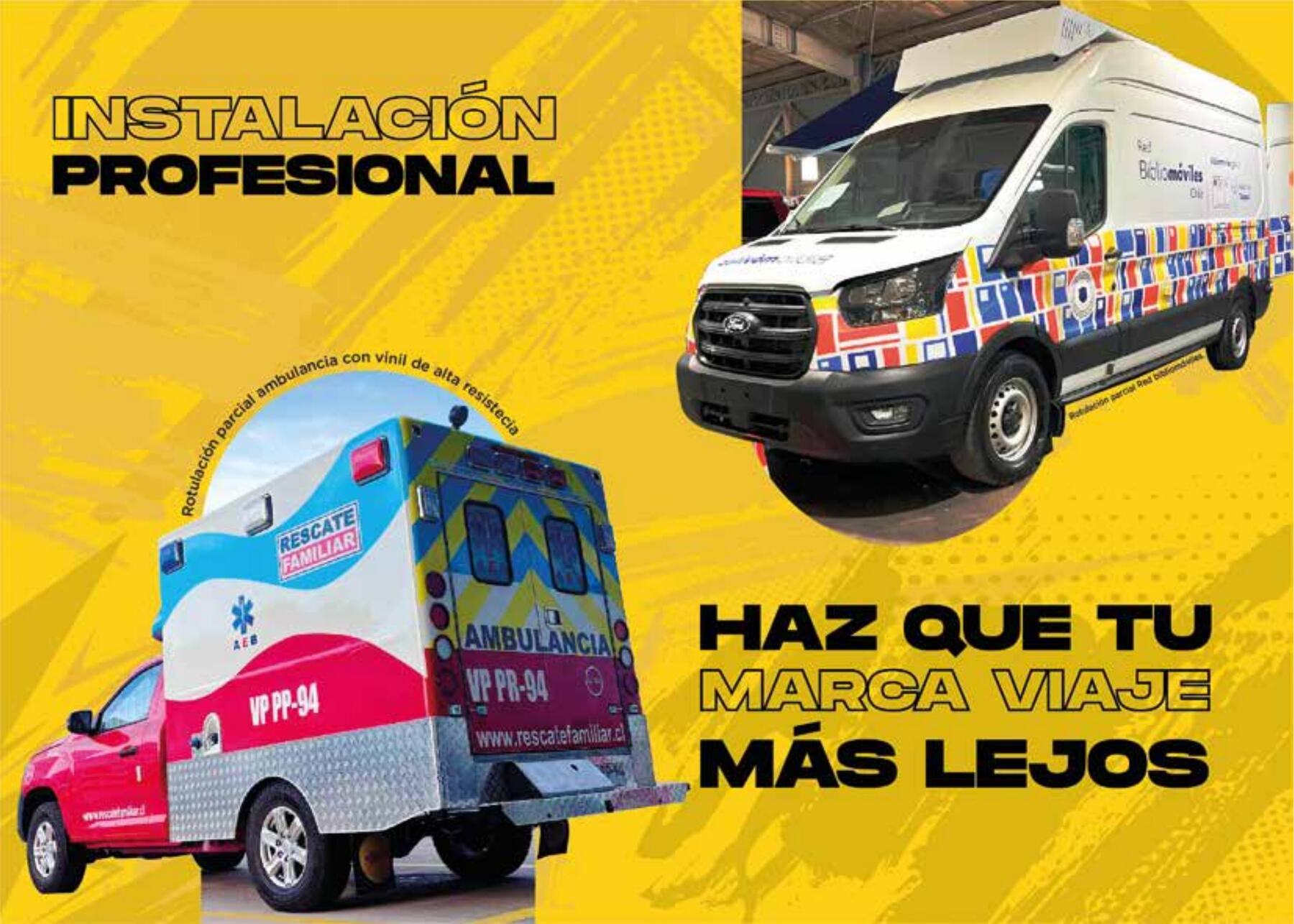 Instalación profesional en ambulancias y flotas