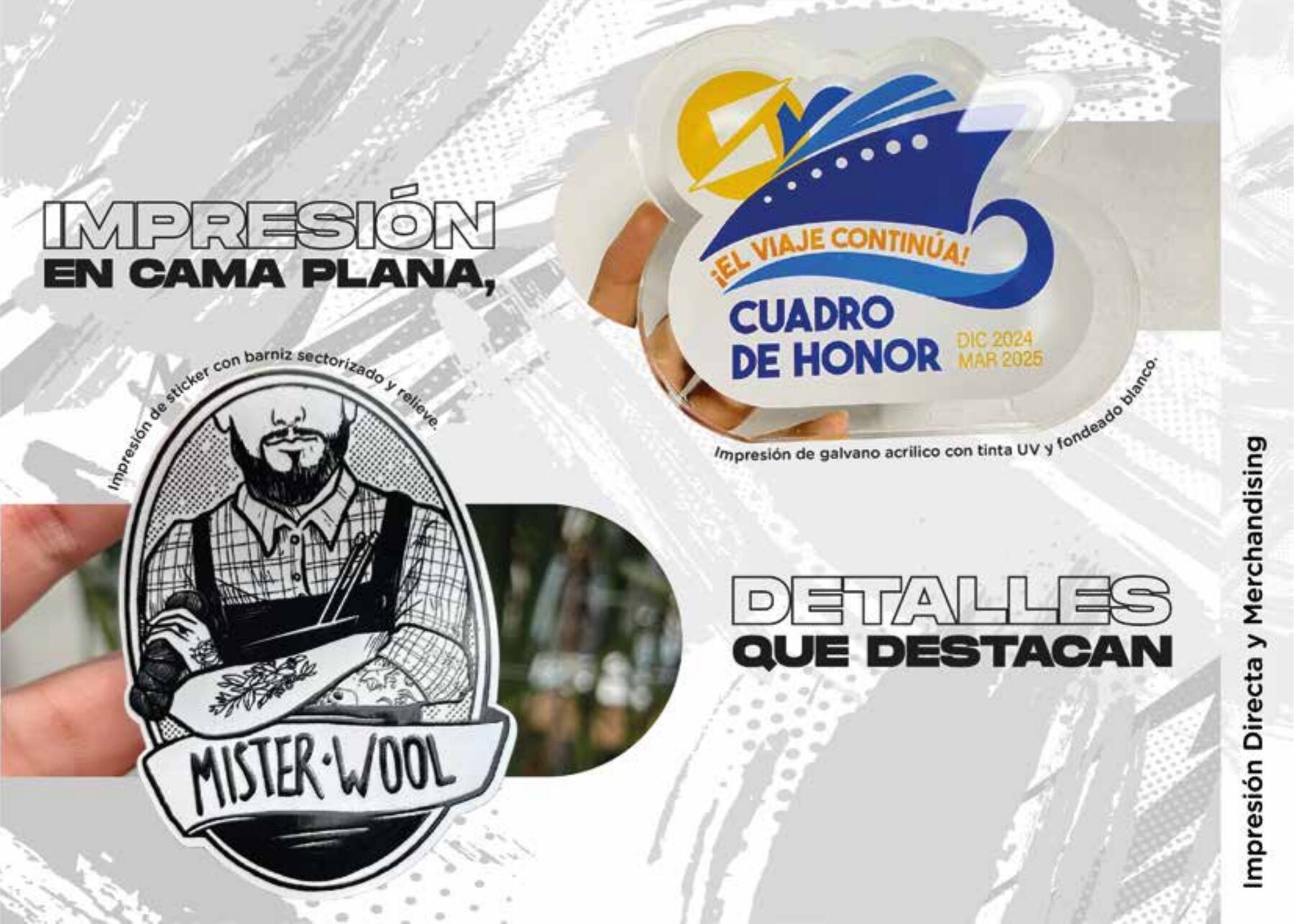 Impresión directa en cama plana sobre objetos y sustratos