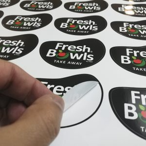 Adhesivo PVC Impreso con tinta UV.