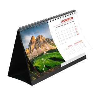 Calendario de escritorio 12 hojas más base