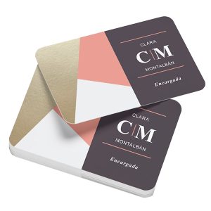 Tarjetas de visita Standar puntas redondas laminadas - Una o ambas caras