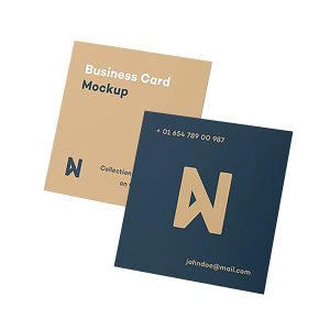Tarjetas de presentación cuadrada - Una o ambas caras